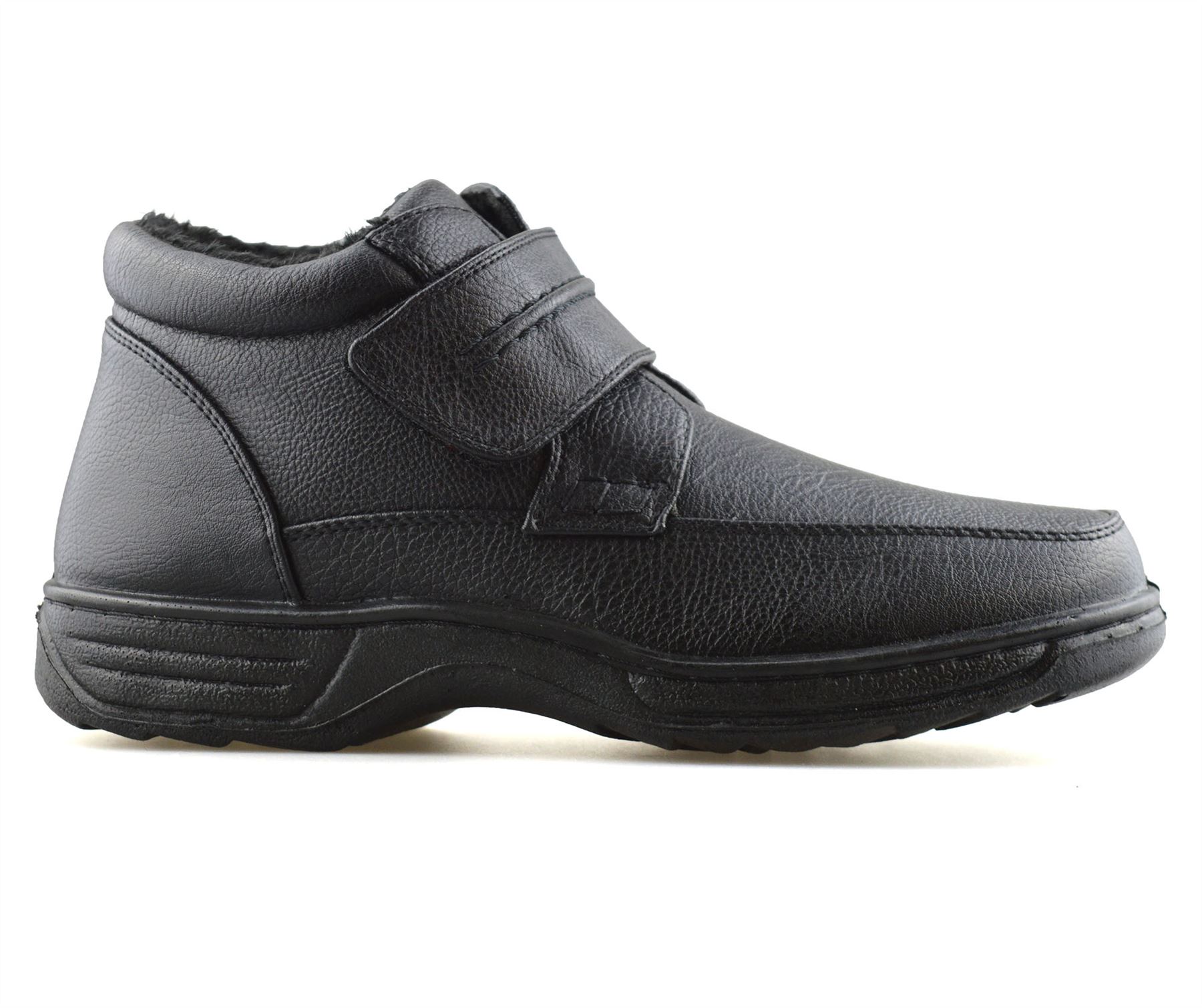 Mens Wide Fit Smart Formal Work Winter Fur Walking Ankle