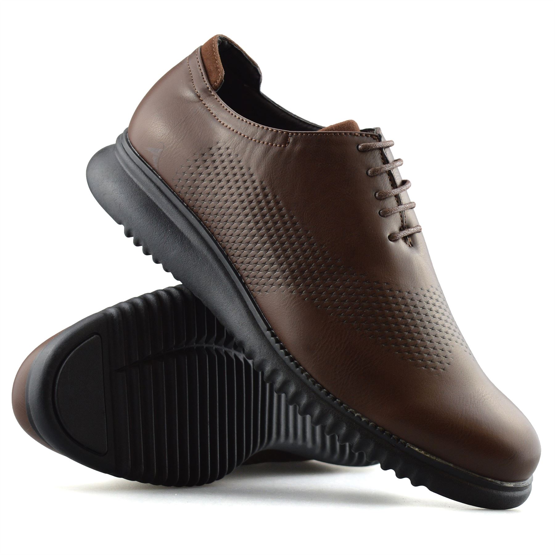 Mens Casual Smart Lace Up Oxford Brogue Walking Work