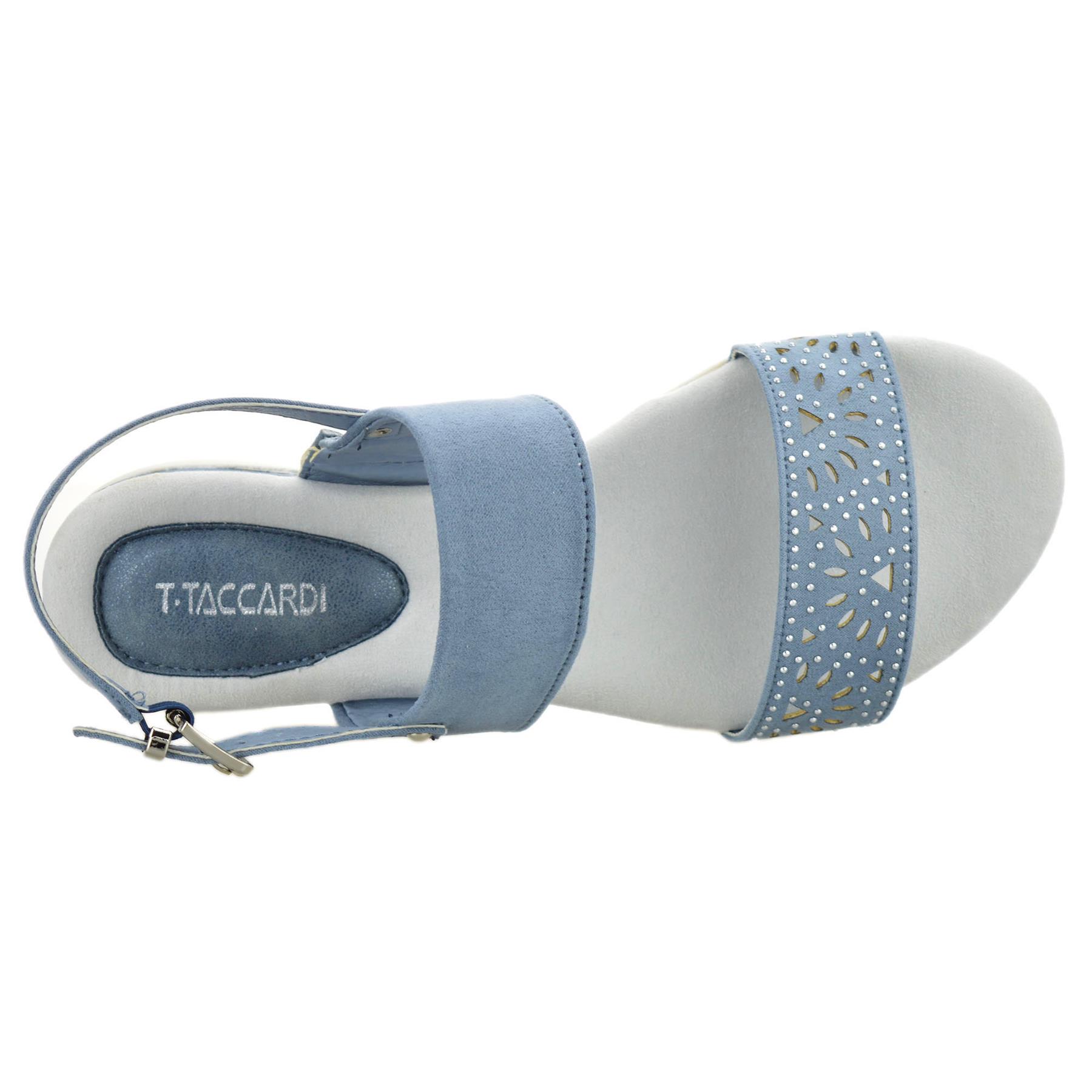 Sandalias informales de verano para mujer con tacón medio de cuña de espuma viscoelástica con honda trasera talla - Imagen 14 de 16