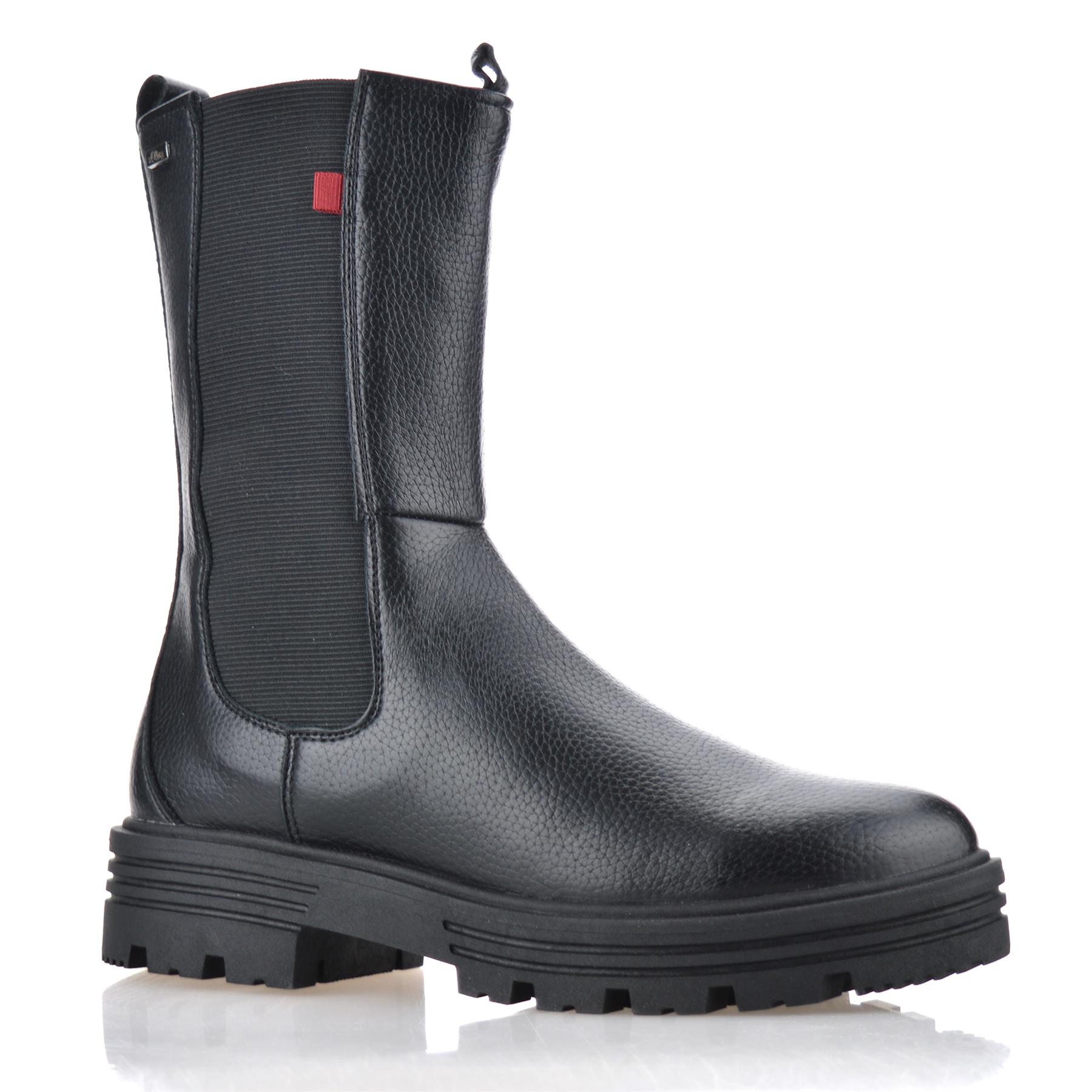 Womens Mid Block Heel Memory Foam Walking Chelsea Ankle Biker Boots Shoes Size - Picture 10 of 16