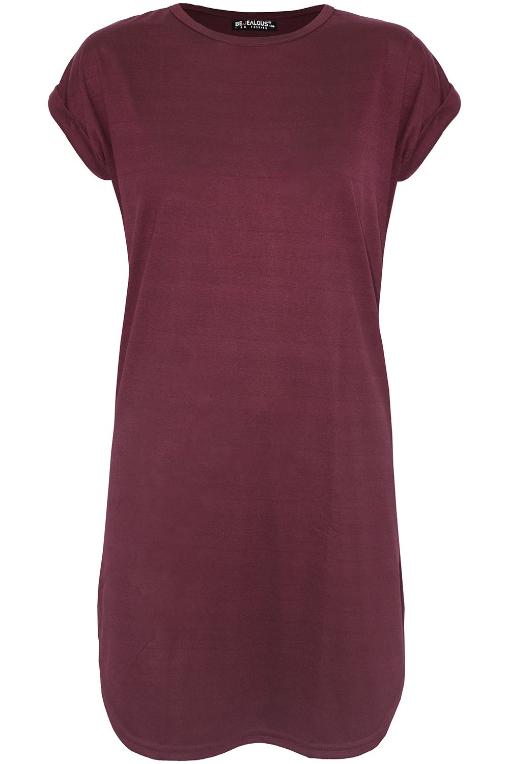 plain red t shirt dress