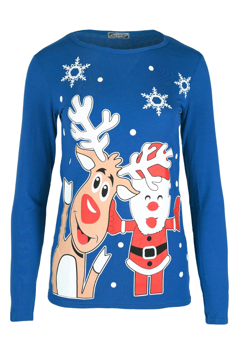 Womens Christmas T Shirt Ladies Xmas Tree Bell Present Gift Snowman Reindeer Top - Picture 16 of 84