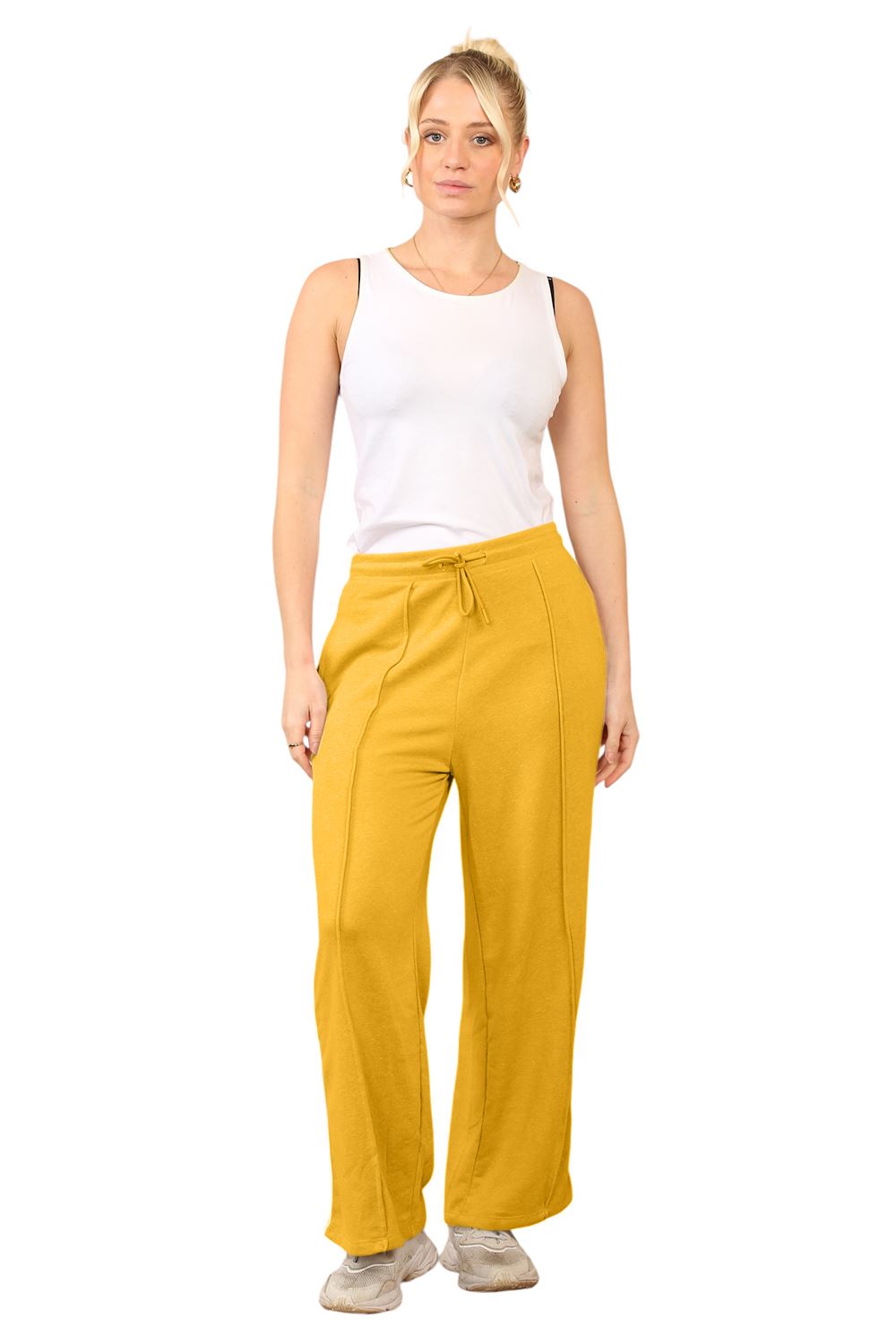 Damen Kordelzughose Loose Fit Hose Gummibund Stretchig Jogger - Bild 12 von 12