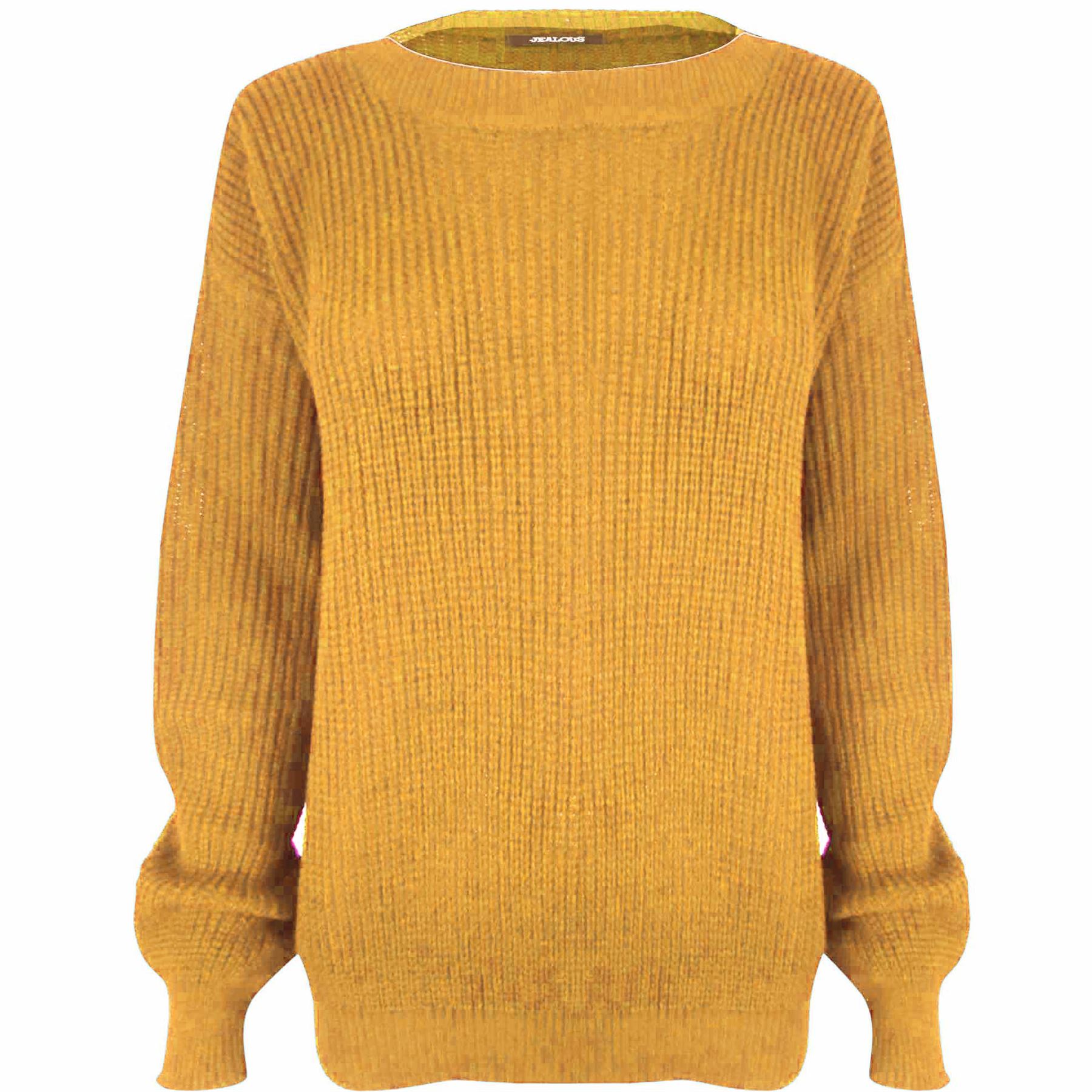 Womens Ladies Plain Long Sleeve Chunky Knitted OverSize Baggy Jumper Top Swea...