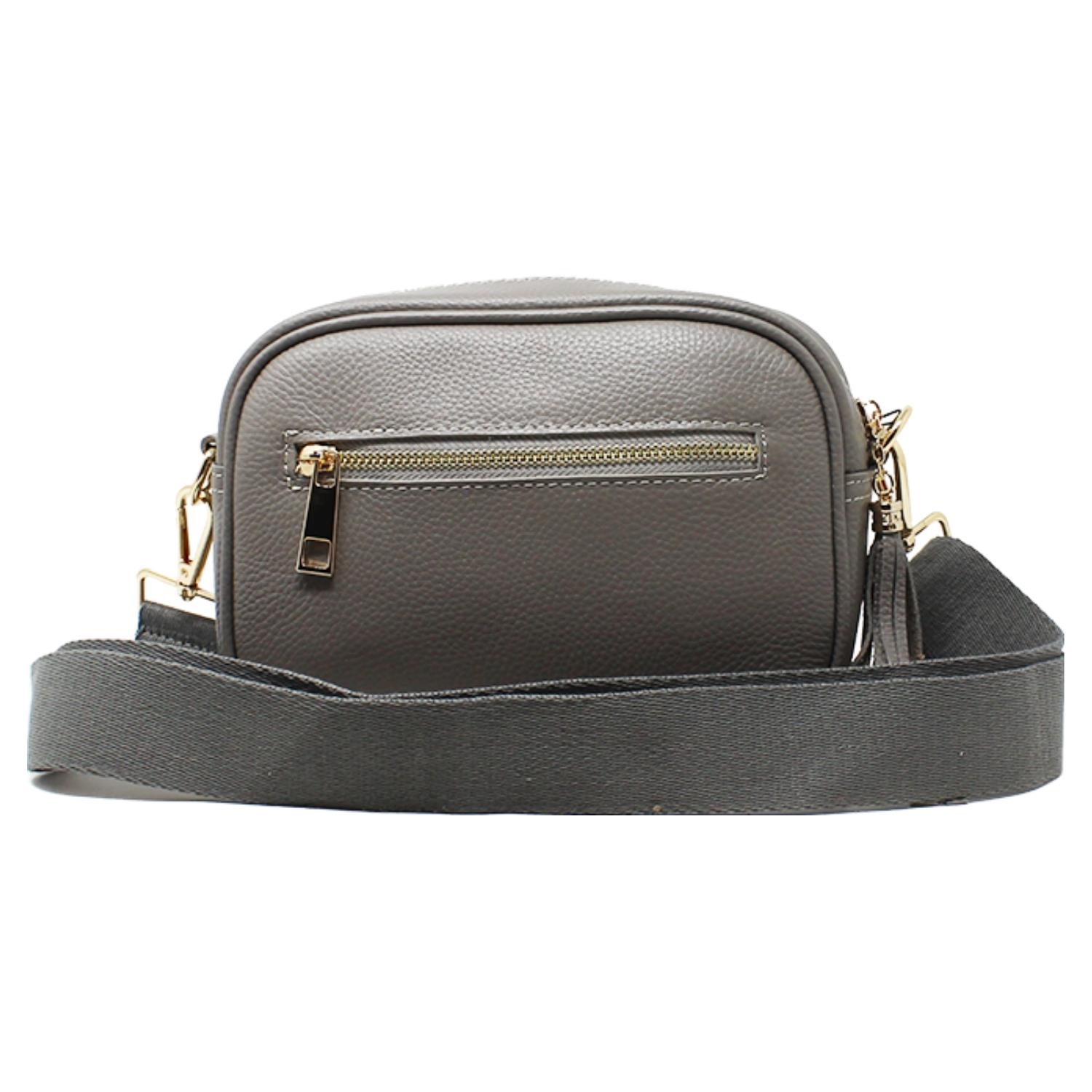 Real Leather Small Crossbody Bag Women Shoulder Handbag with Bee Decor - Picture 28 of 47