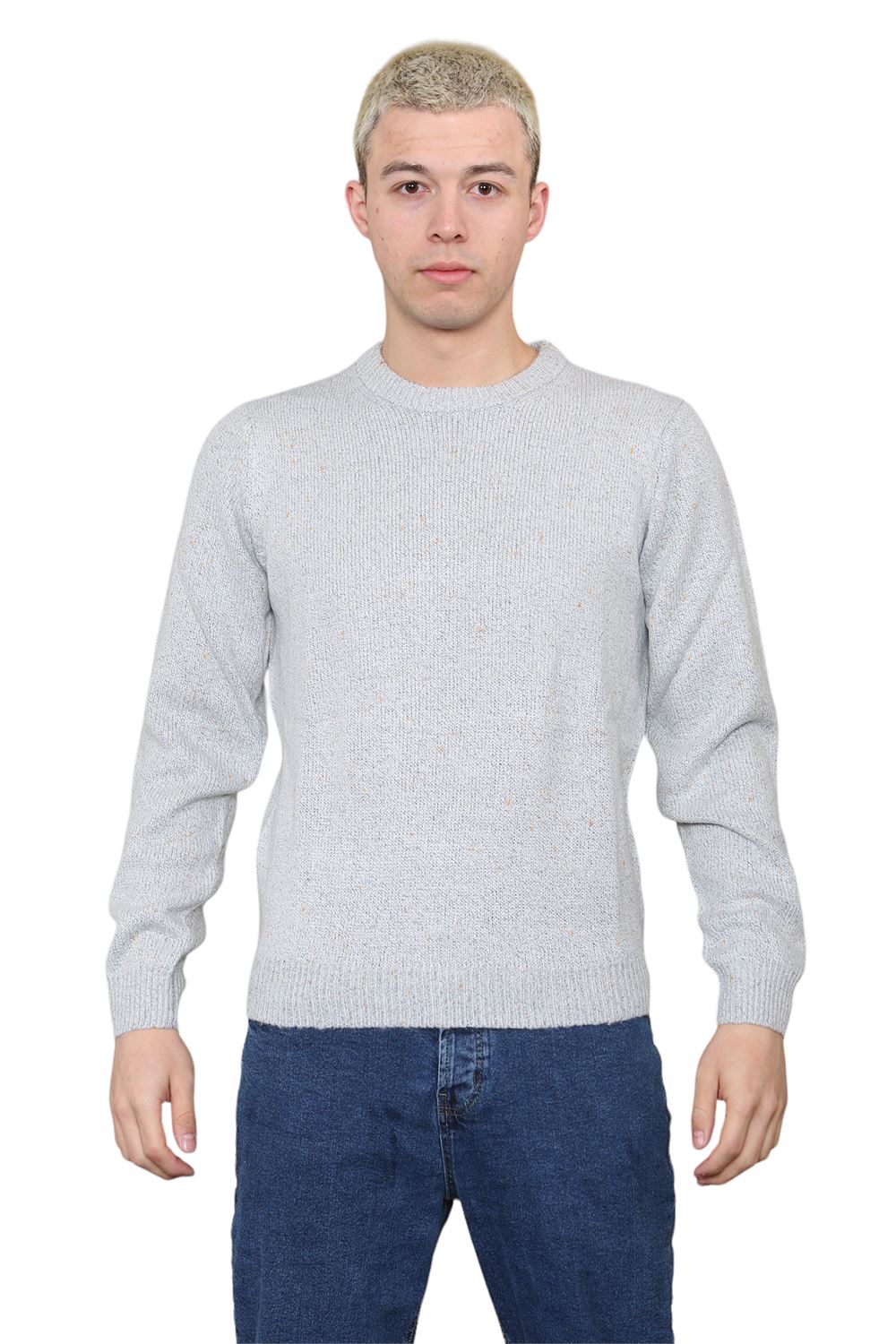Mens Pullover Winter Warm Knitted Long Sleeve Outerwear Jumper Sweater Top UK - Picture 5 of 7