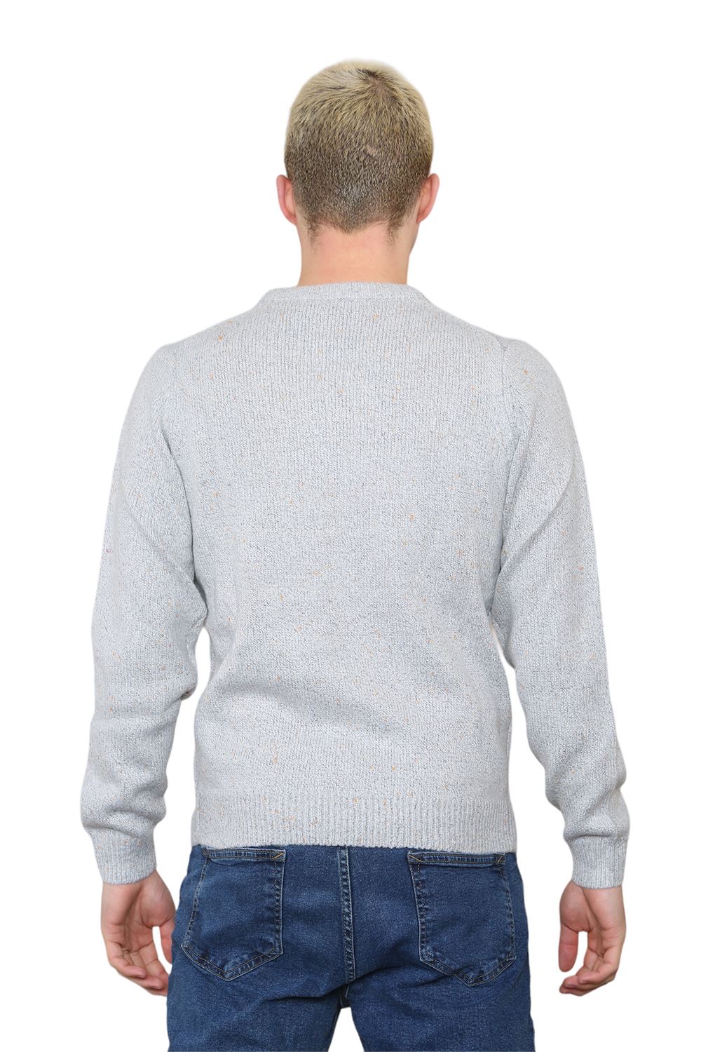 Mens Pullover Winter Warm Knitted Long Sleeve Outerwear Jumper Sweater Top UK - Picture 7 of 7