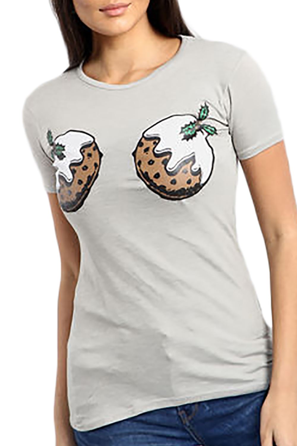 Womens Ladies Santa Costume Belt Print Long Sleeve Gift Christmas Xmas T Shirt - Picture 12 of 72