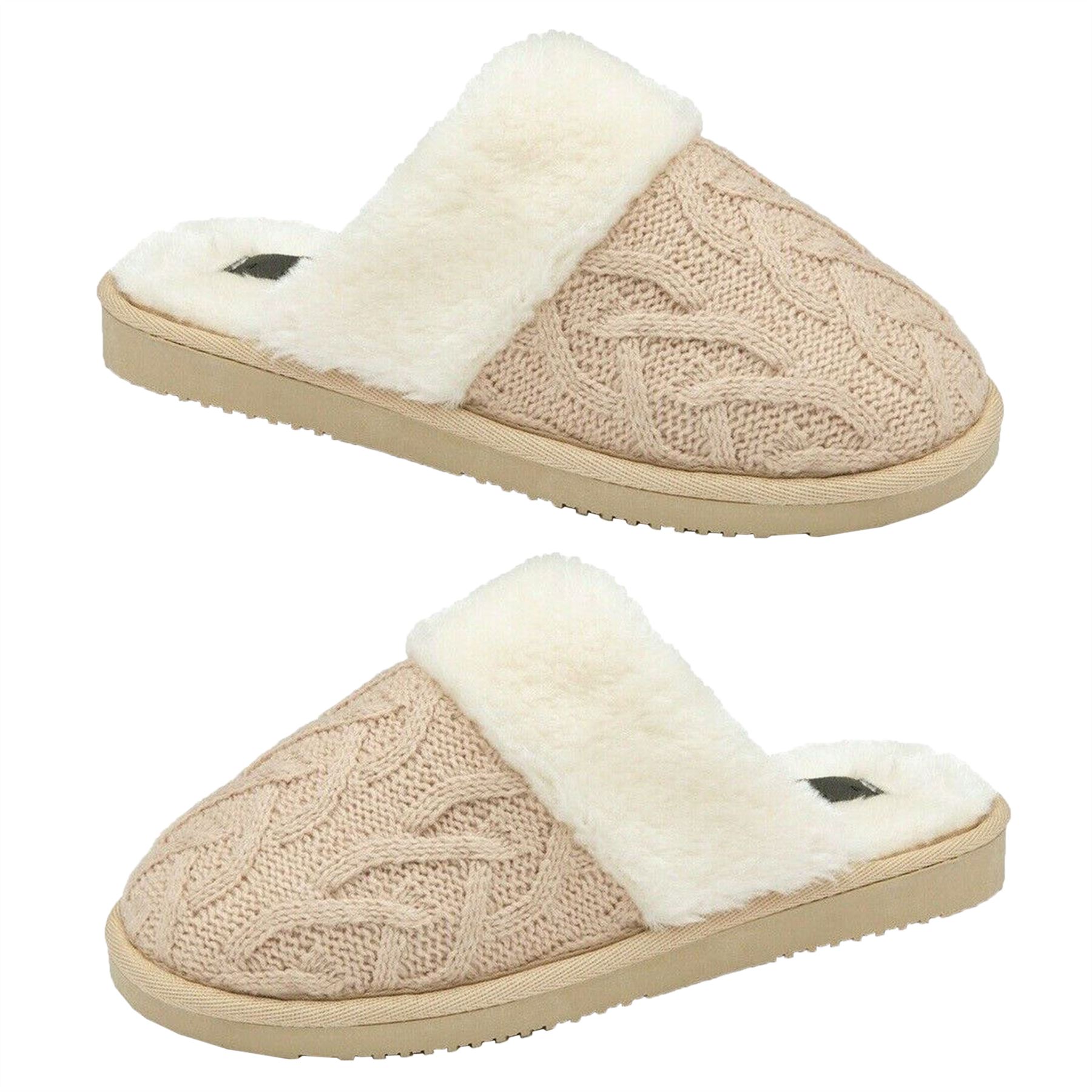 SAOLA Pantofole da donna mule mules ciabatte slip on pelle di pecora suola rigida