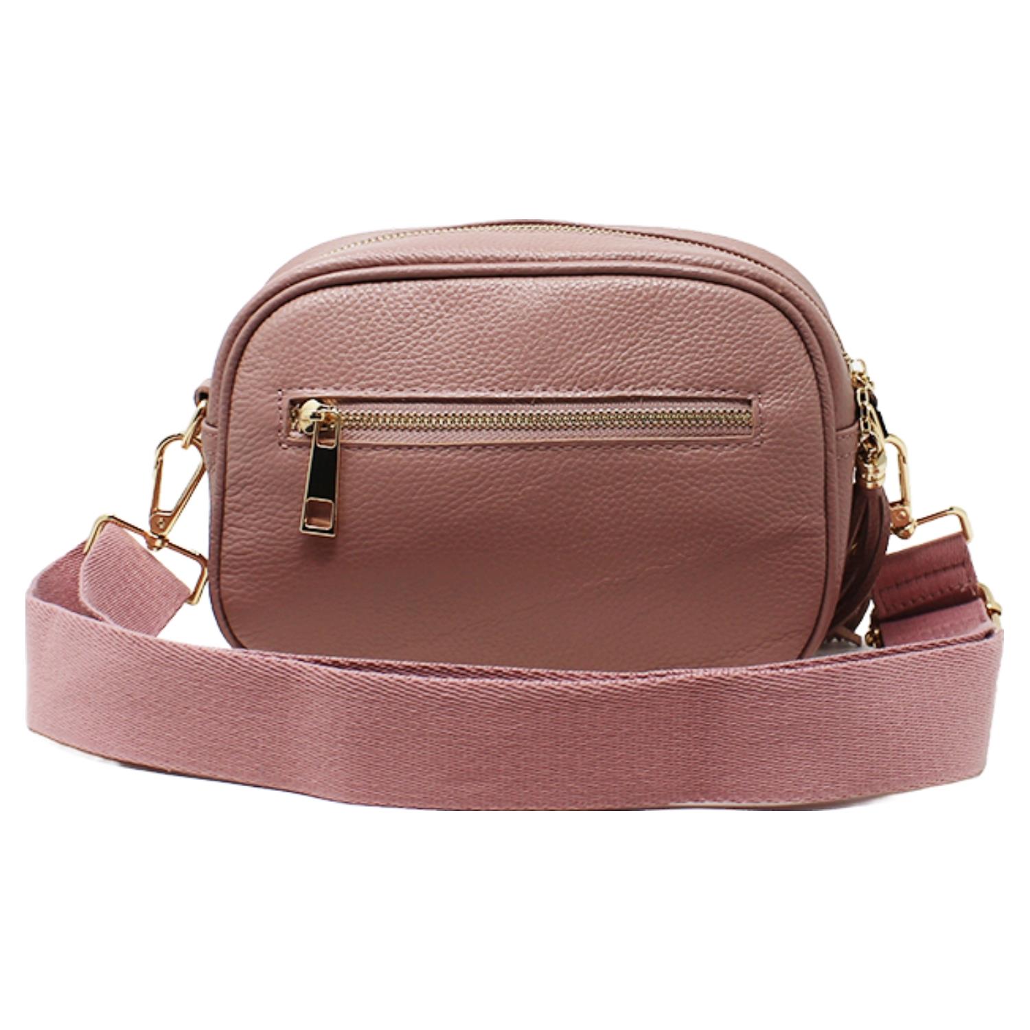 Real Leather Small Crossbody Bag Women Shoulder Handbag with Bee Decor - Picture 34 of 47