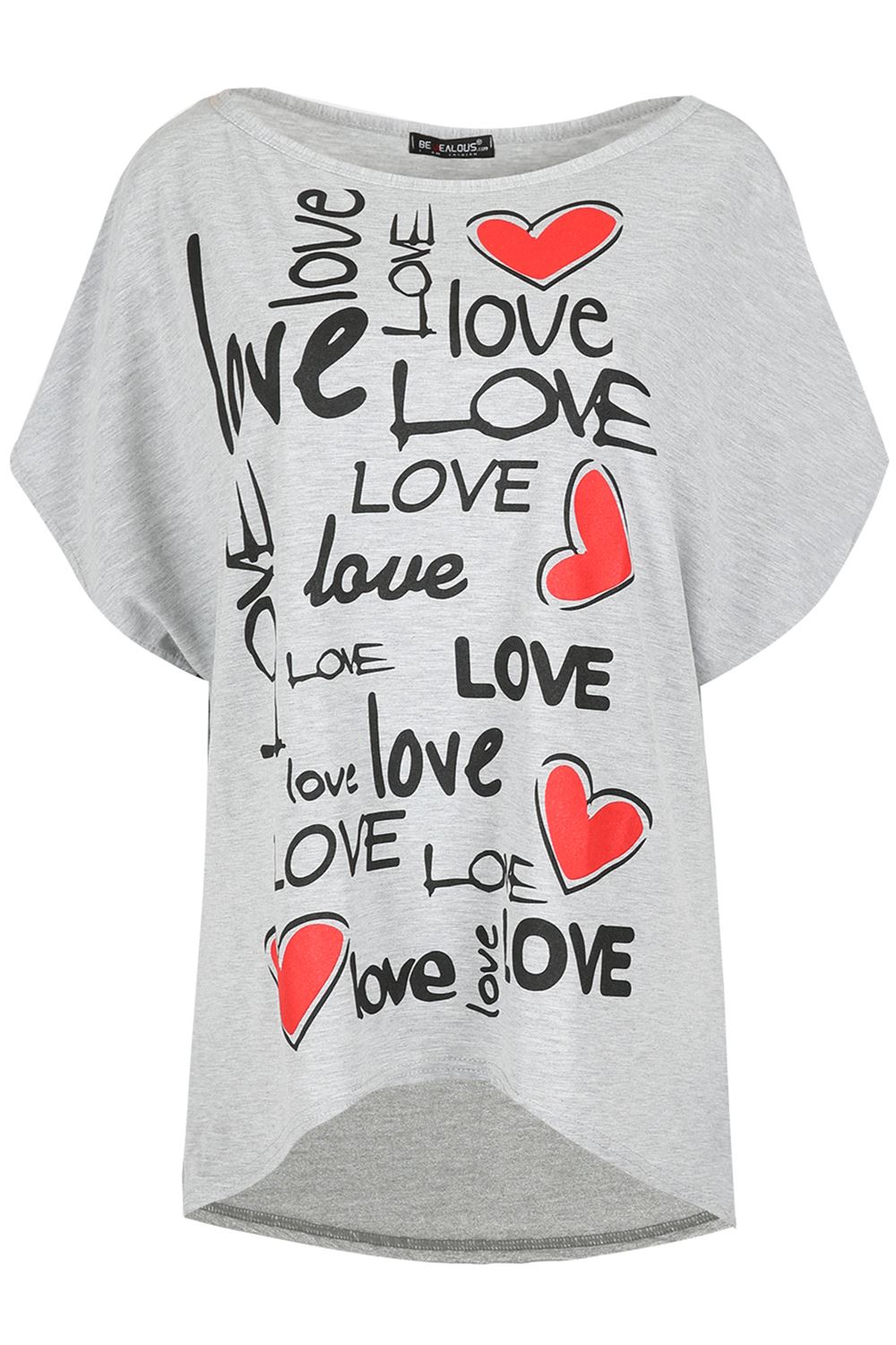 Ladies Womens PARIS 76 Printed Oversized Baggy Lagenlook Off Shoulder Tshirt Top - Picture 39 of 61