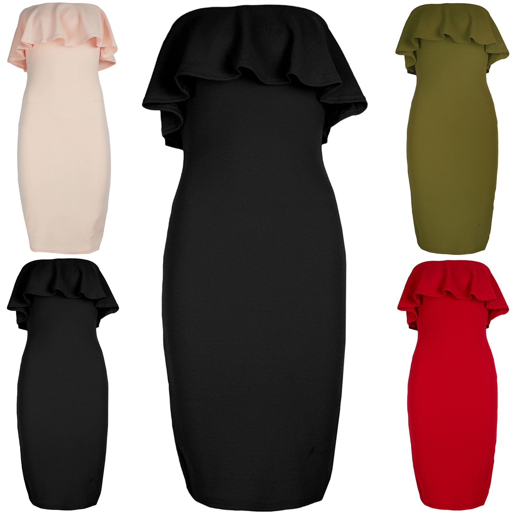 boob tube midi dress