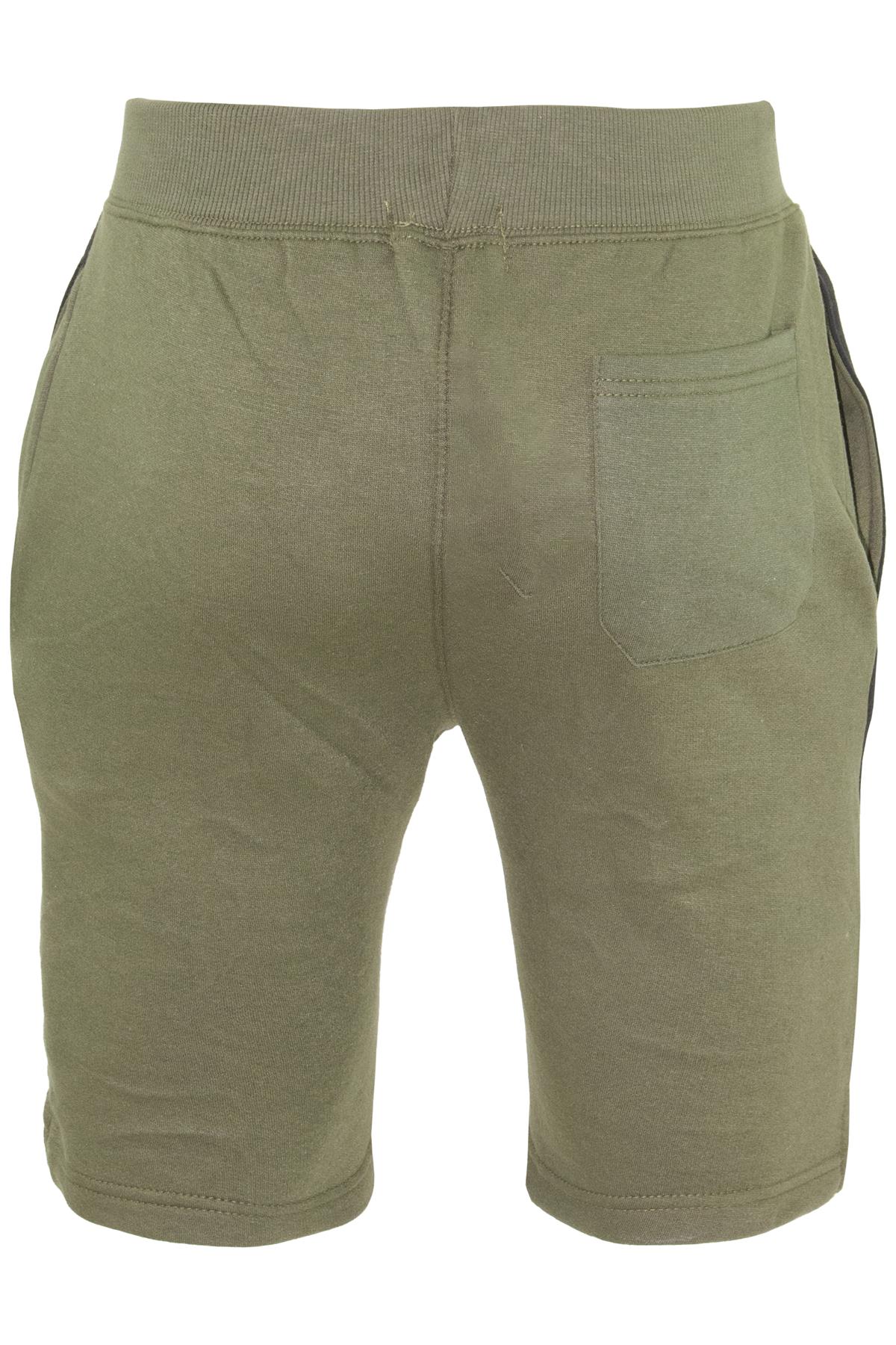 Mens Contrast Panel Running Summer Side Slit Knee Length Fleece Bottoms