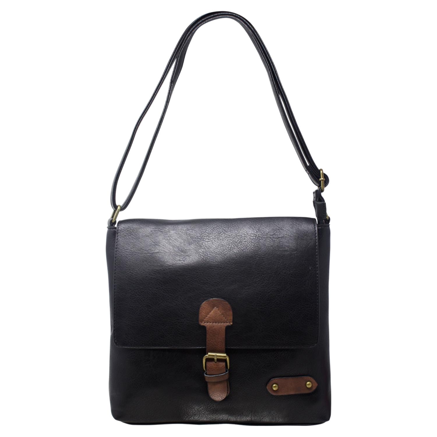Unisex Adjustable Strap Crossbody Shoulder Bag Spacious Design Casual Handbag - Picture 6 of 56