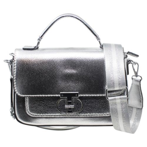 Chic Ladies Metallic Satchel Bag with Adjustable Crossbody Strap, Small Purse - Picture 6 of 32