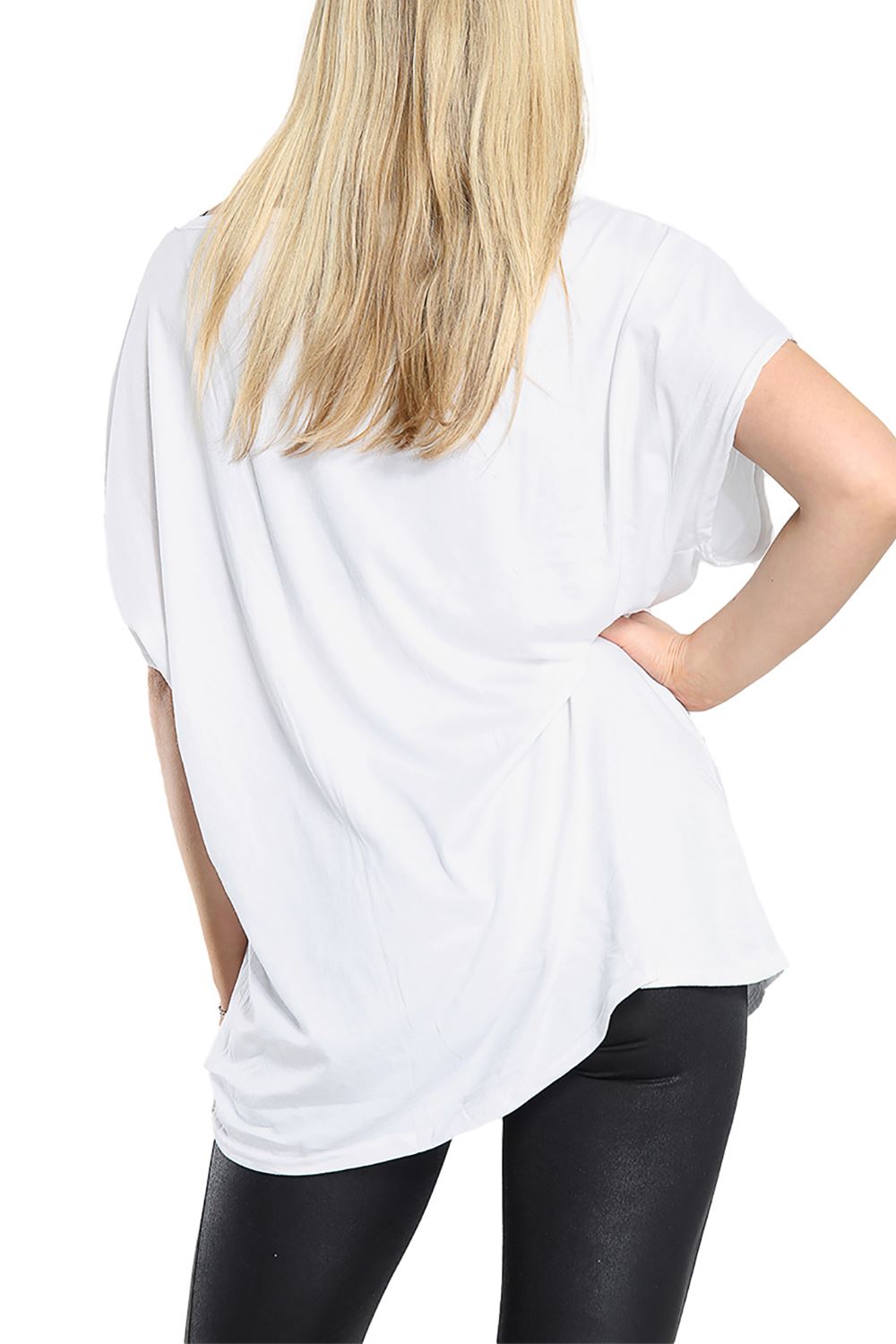 Womens Halloween Loose Fit Fang Tastic Bleeding Lip Top Ladies Batwing T Shirt - Picture 49 of 119