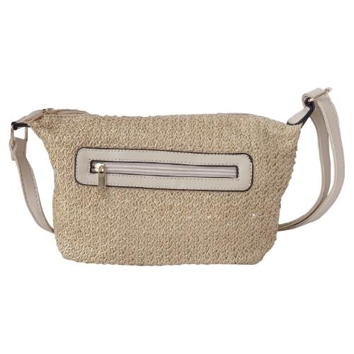 Ladies Boho Straw Crossbody Bag Lightweight Tote Woven Shoulder Purse Handbag - Picture 9 of 32