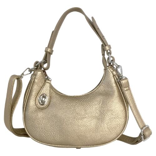 Turn-Lock Handle Ladies Shoulder Bag Faux Leather Tote Crossbody Purse Handbag - Picture 9 of 25