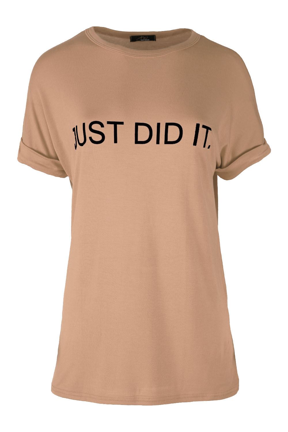 Damen Frauen Just Do It Later USA Varsity Oversize T-Shirt Übergröße Baggy Top - Bild 2 von 49