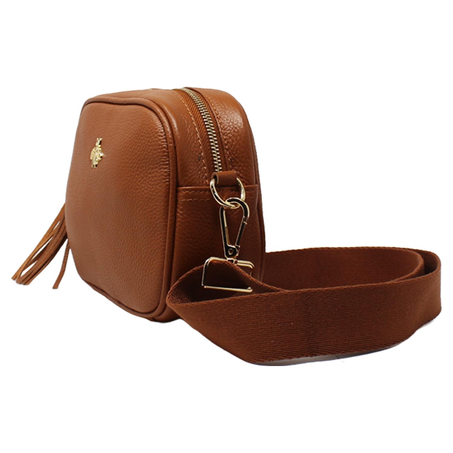 Real Leather Small Crossbody Bag Women Shoulder Handbag with Bee Decor - Picture 17 of 47