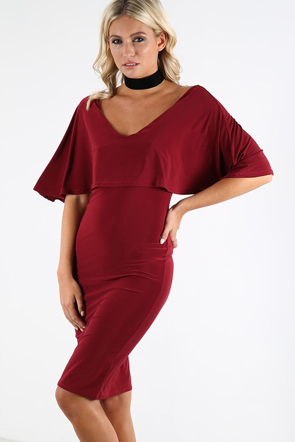 Asos one shoulder double ruffle midi bodycon dress Asos one shoulder double ruffle midi bodycon dress