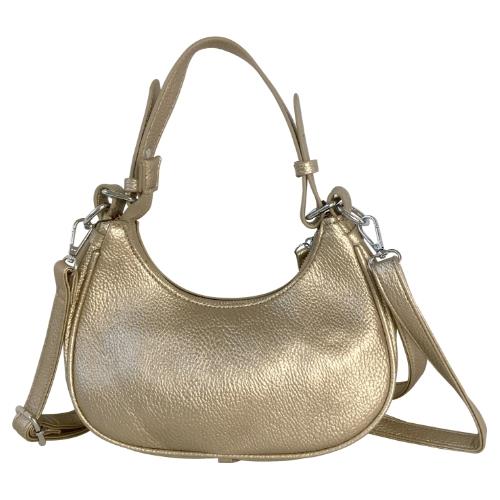 Turn-Lock Handle Ladies Shoulder Bag Faux Leather Tote Crossbody Purse Handbag - Picture 10 of 25