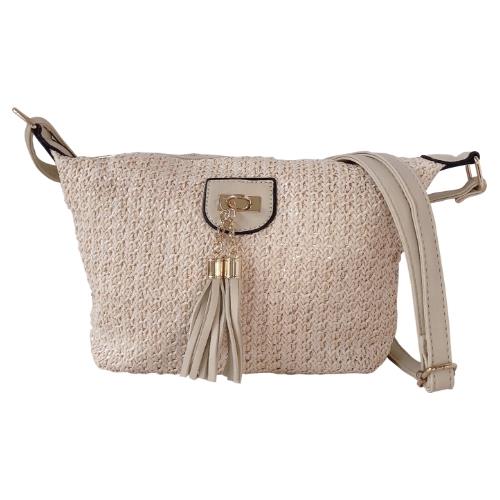 Ladies Boho Straw Crossbody Bag Lightweight Tote Woven Shoulder Purse Handbag - Picture 11 of 32