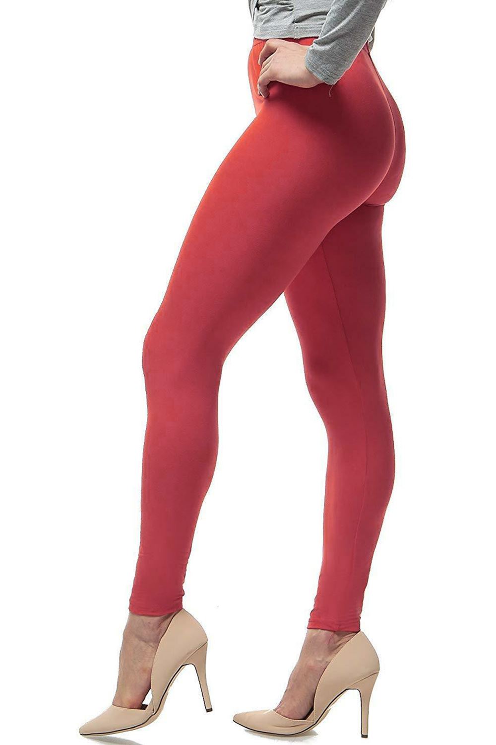 Womens Ladies Plain Basic Full Ankle Length Stretch Jeggings Leggings Trousers - Picture 62 of 196
