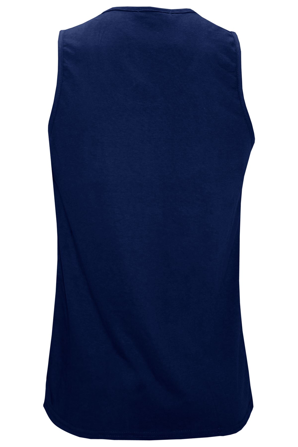 Mens Vest Plain Summer Cotton Tank Sleeveless Training Gym Sports Vests Jog Top - Picture 9 of 13