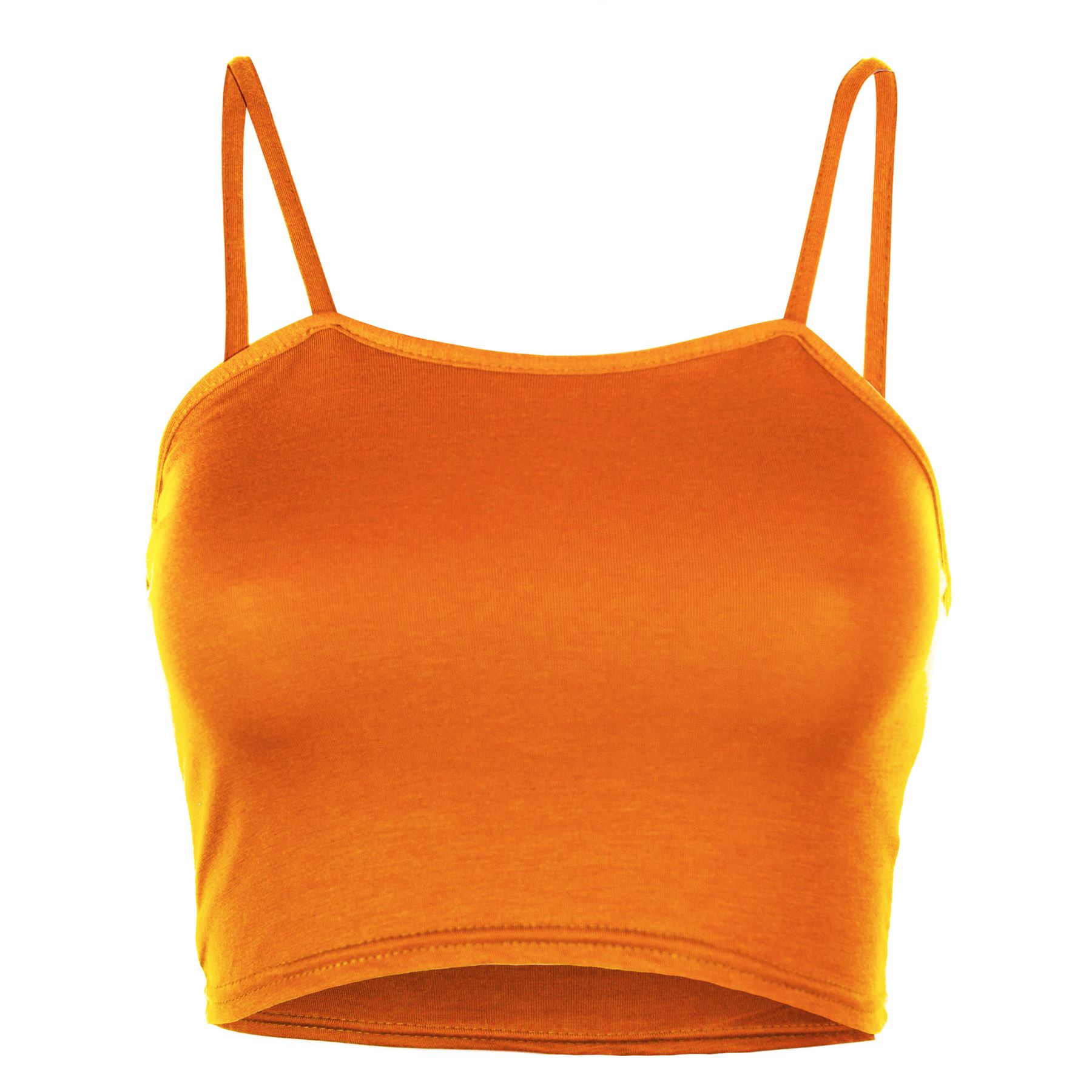 Ladies Womens Plain Bandeau Sleeveless Strappy Camisole Bralet Boobtube Crop Top - Picture 18 of 43