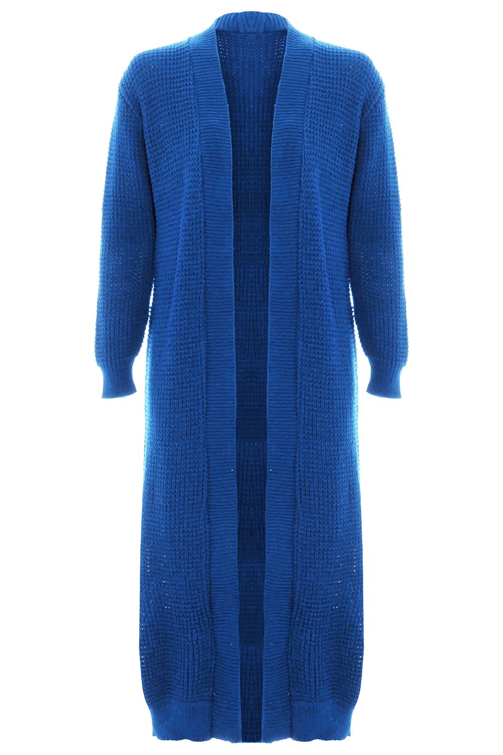 Ladies Cable Knitted Long Sleeve Warm Womens Open Front Chunky Oversize Cardigan - Picture 9 of 36