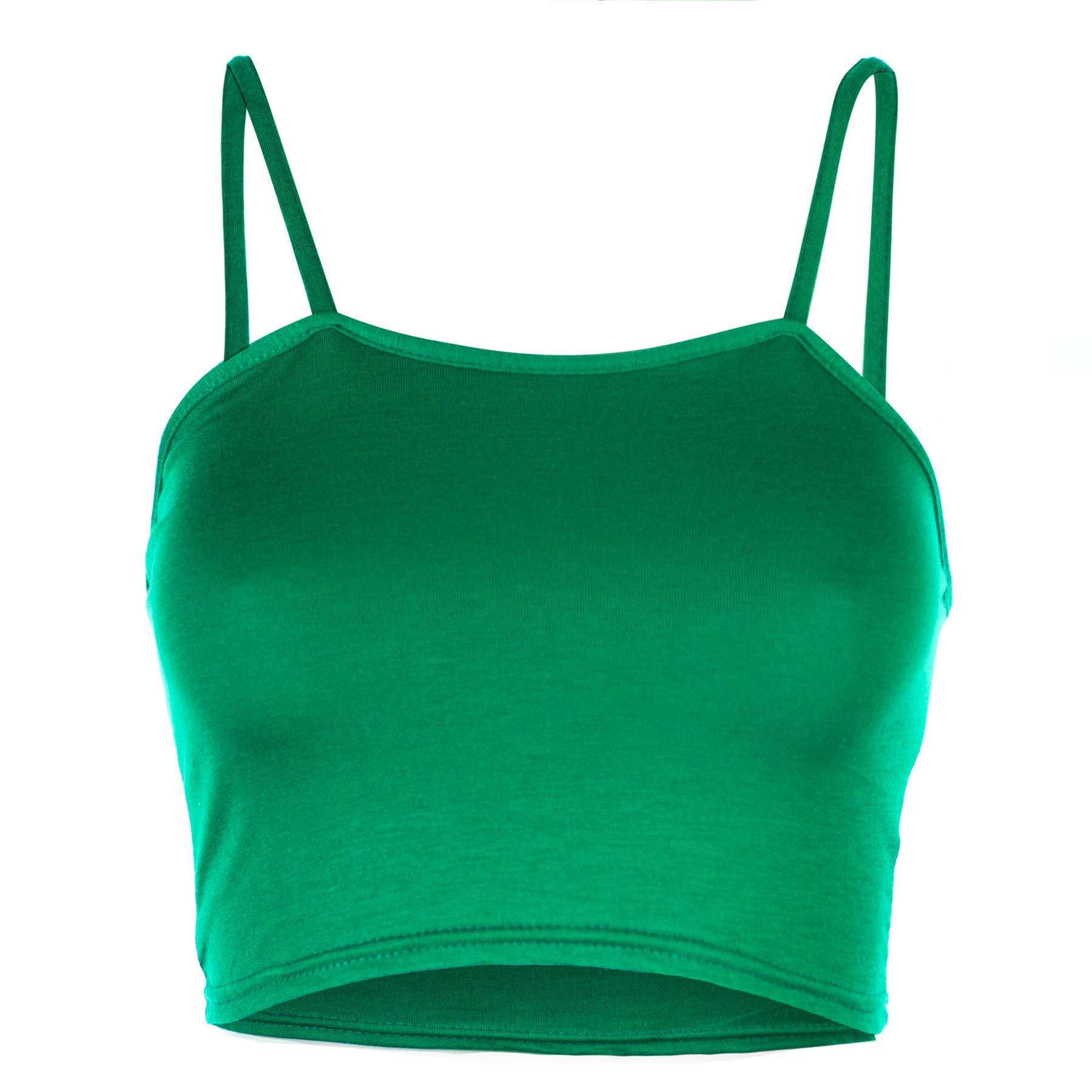 Ladies Womens Plain Bandeau Sleeveless Strappy Camisole Bralet Boobtube Crop Top - Picture 41 of 43