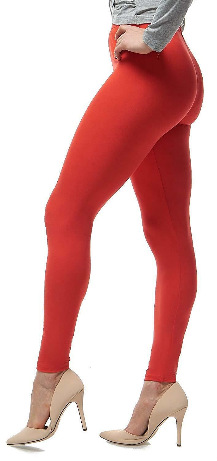 Womens Ladies Plain Basic Full Ankle Length Stretch Jeggings Leggings Trousers - Picture 20 of 196