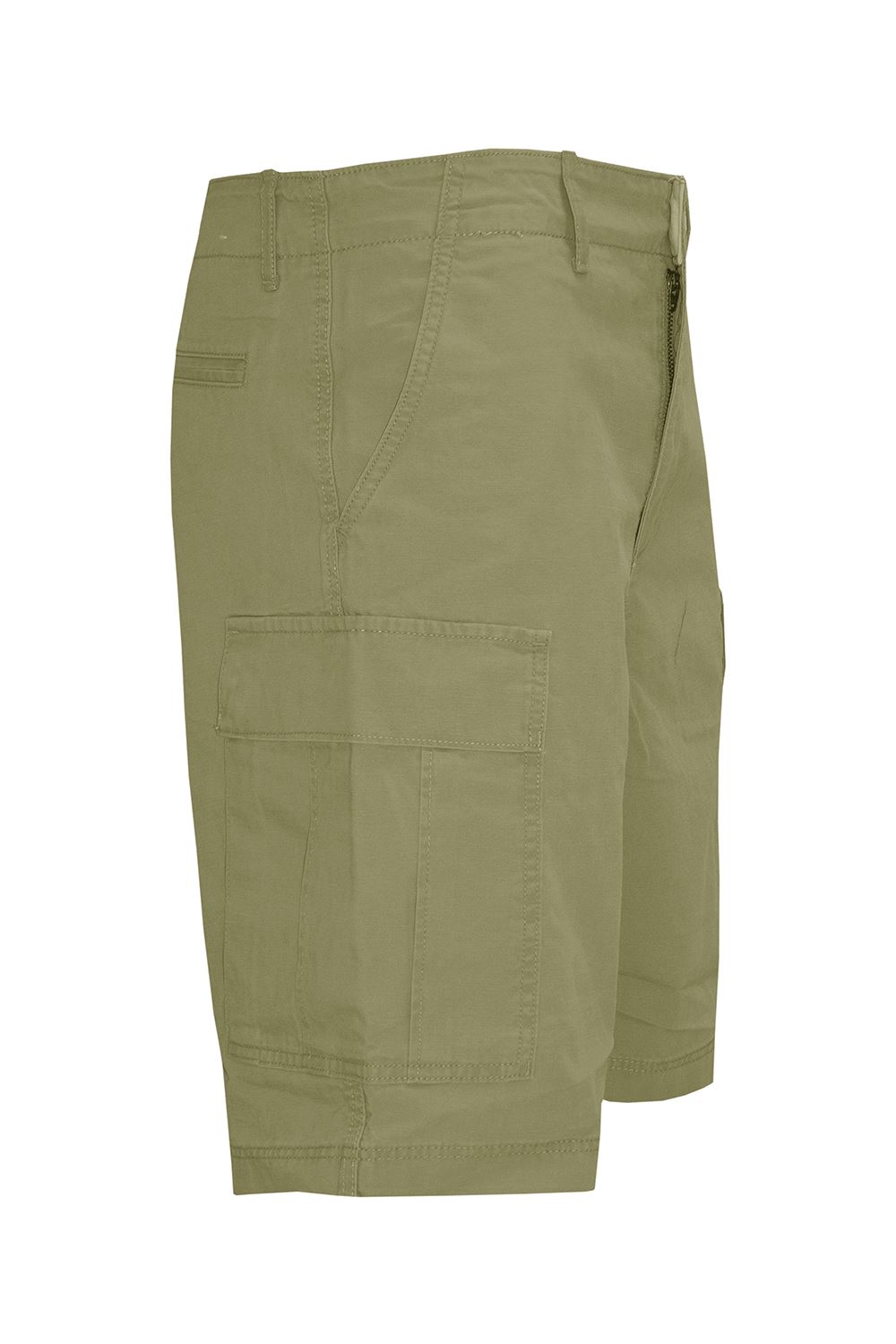 Mens 3//4 Cargo Plain Belted Zip Up Multi Pockets Combat Casual Trousers Shorts