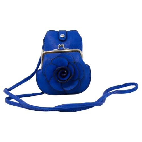 Womens Camellia Phone And Coin Pouch Mini Crossbody Shoulder Handbag Purse - Picture 33 of 37