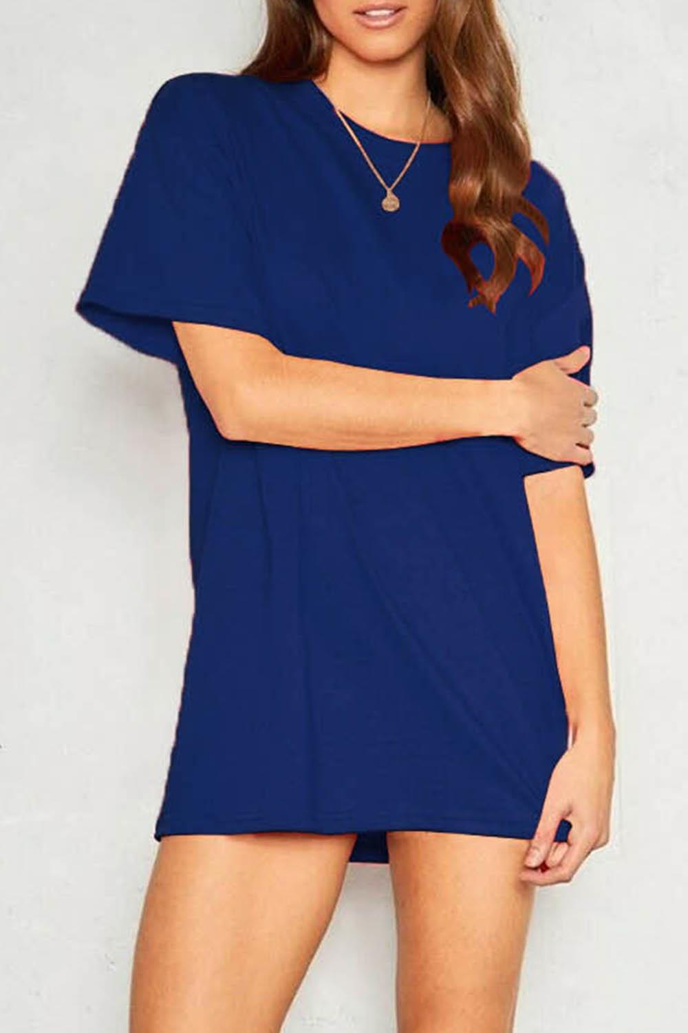 Ladies Jersey Casual Plain Basic Stretchy Womens Oversized Baggy T