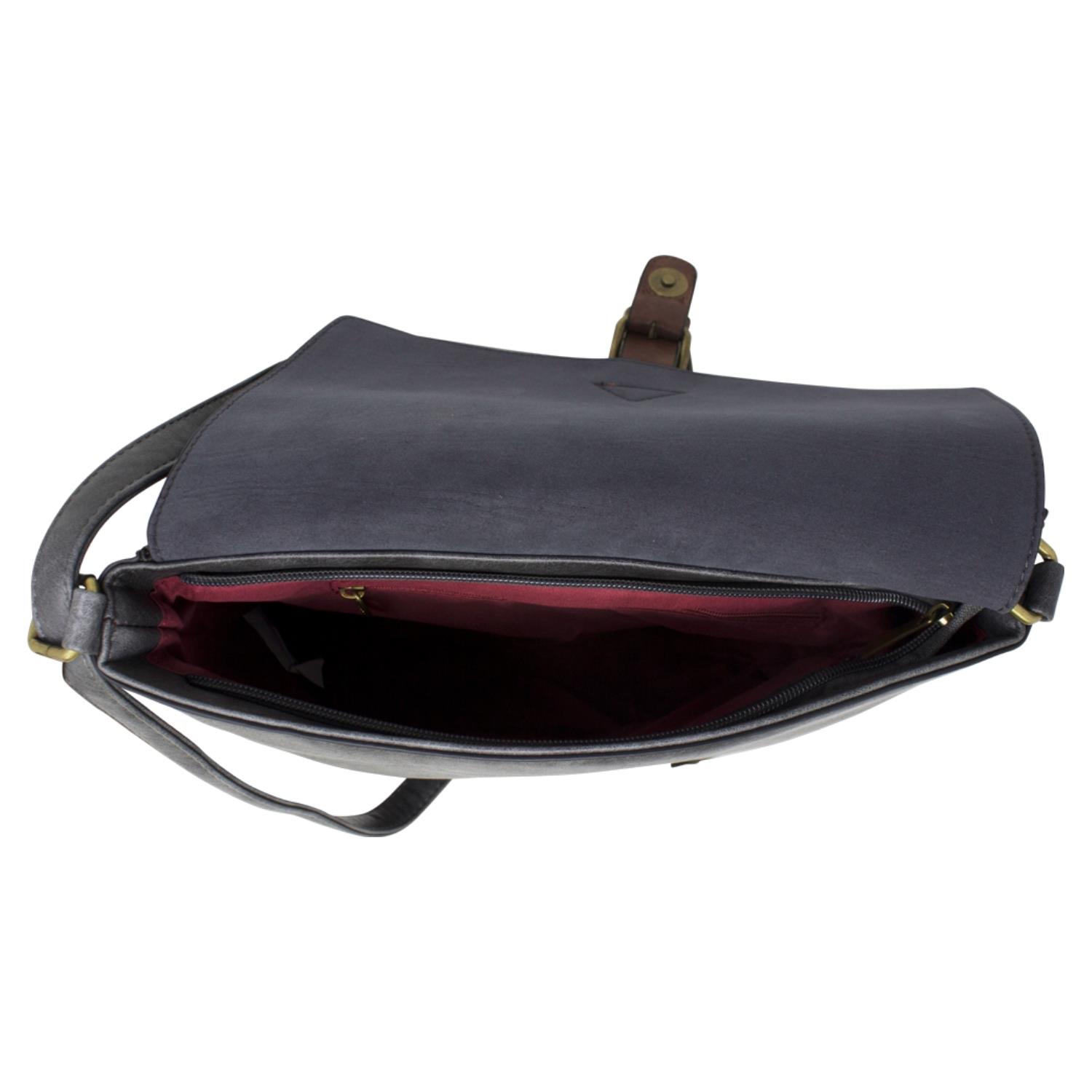 Unisex Adjustable Strap Crossbody Shoulder Bag Spacious Design Casual Handbag - Picture 24 of 56