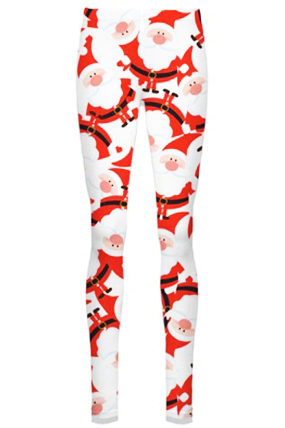 Ladies Womens Xmas Santa Reindeer Tartan Christmas Candy Stick Jeggings Leggings - Picture 26 of 40