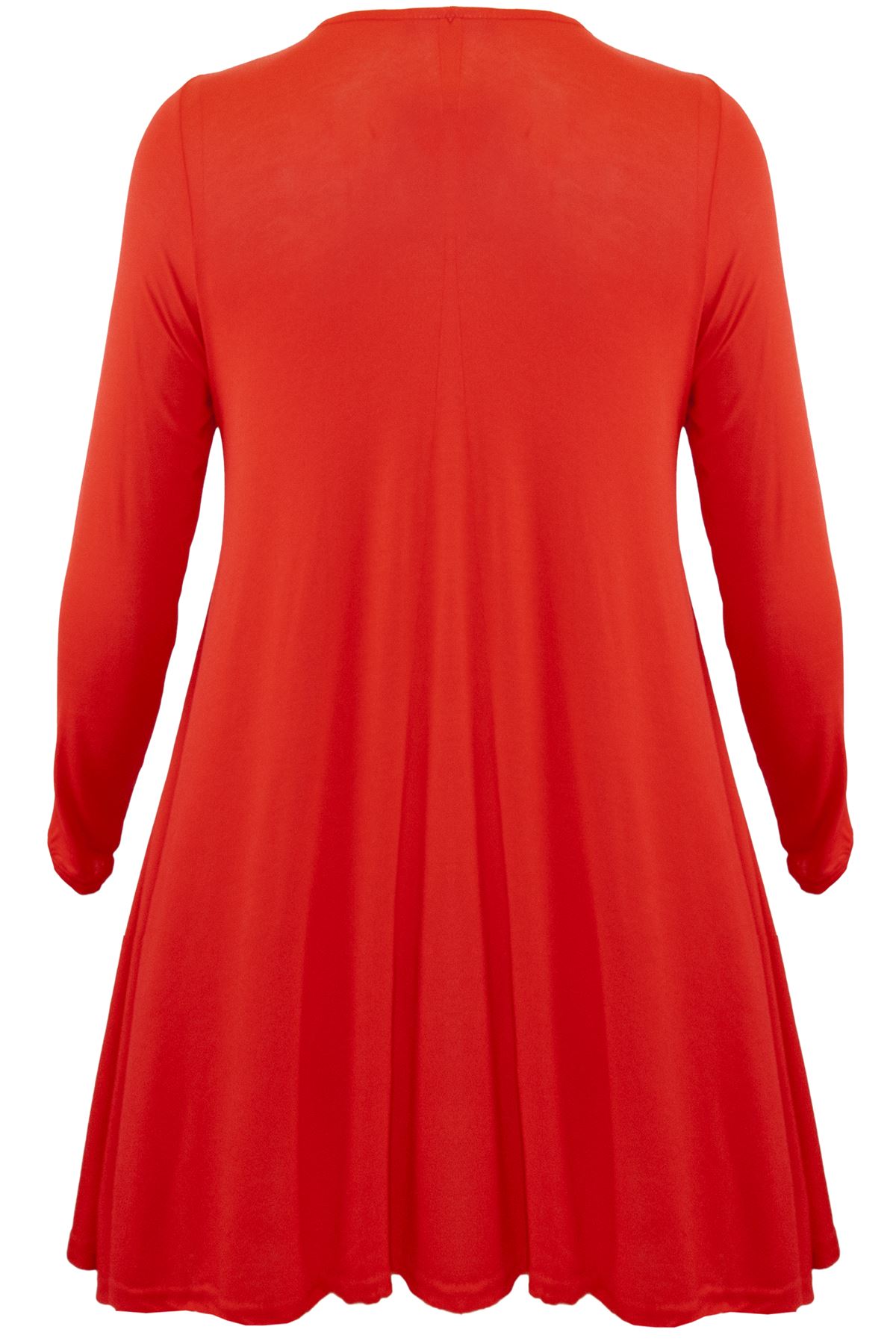 Mini Bodycon Ladies Lace Up Eyelet Flared Womens Plus Size V Neck Swing Dress - Picture 7 of 30