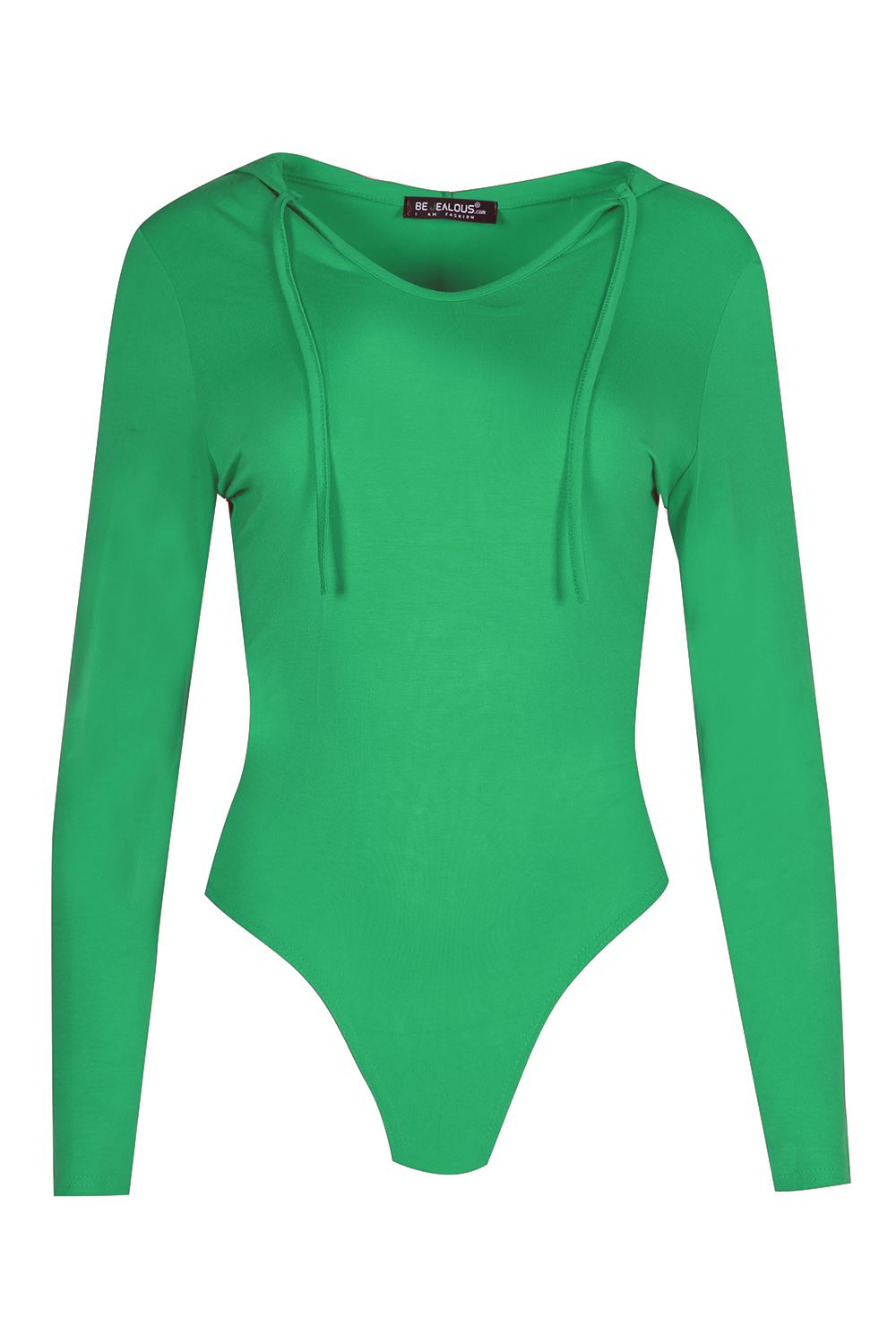 Womens Full Sleeve Plain Hoody Hooded Bodysuit Ladies Hoodies Jersey Leotard Top eBay