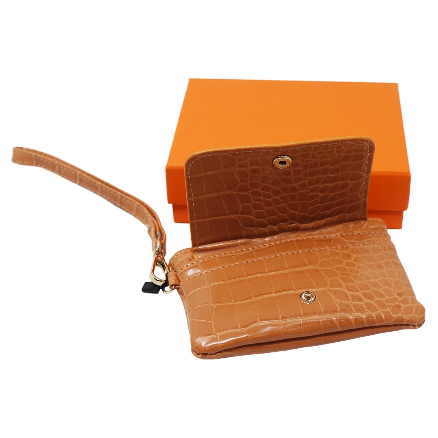 Stylish Womens Zipped Card Holder Pouch with Hand Strap Durable Everyday Wallet - Picture 28 of 29