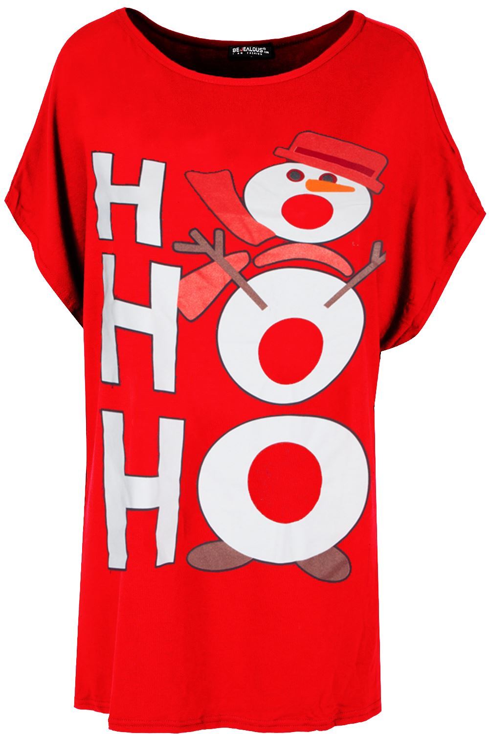 Femme Femmes Noël Ho Ho Ho Pudding Baggy Surdimensionné T Shirt Mini Robe Femme Femmes Noël Ho Ho Ho Pudding Baggy Surdimensionné T Shirt Mini Robe
