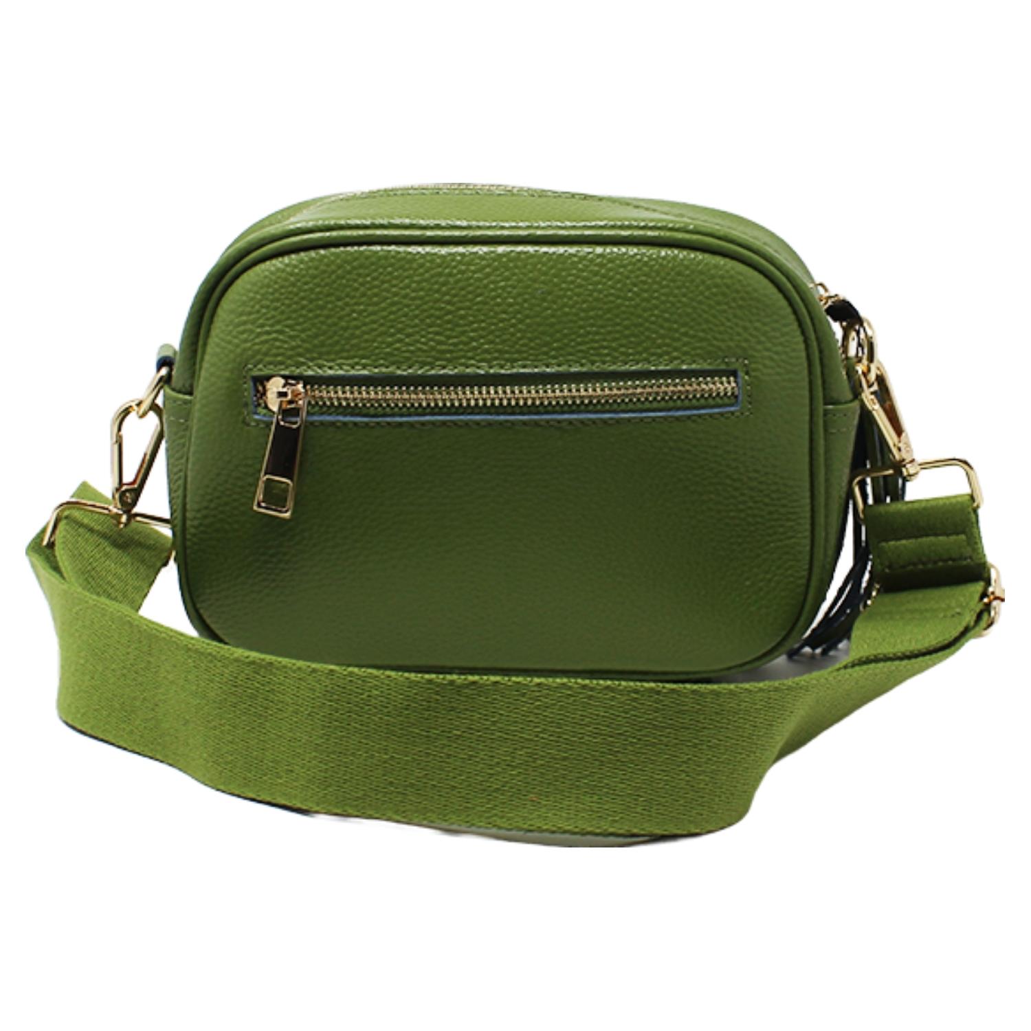 Real Leather Small Crossbody Bag Women Shoulder Handbag with Bee Decor - Picture 23 of 47