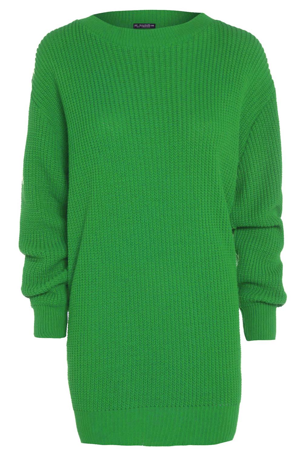 Womens Oversized Jumper Ladies Dress Long Sleeve Chunky Knitted Long