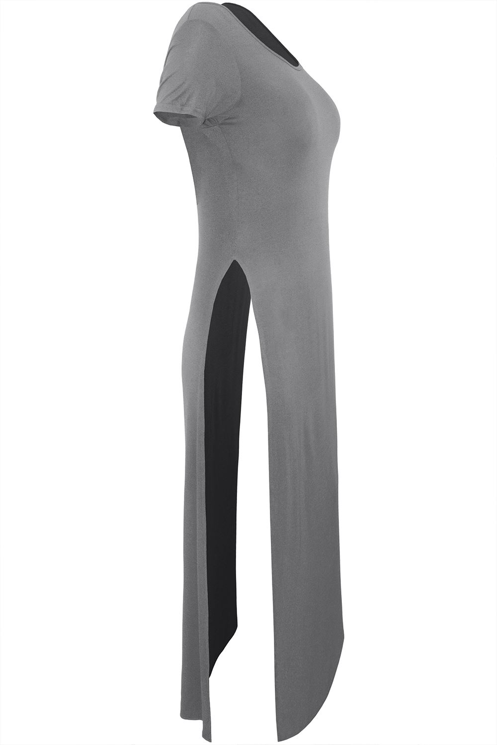 double side split maxi dress plus size