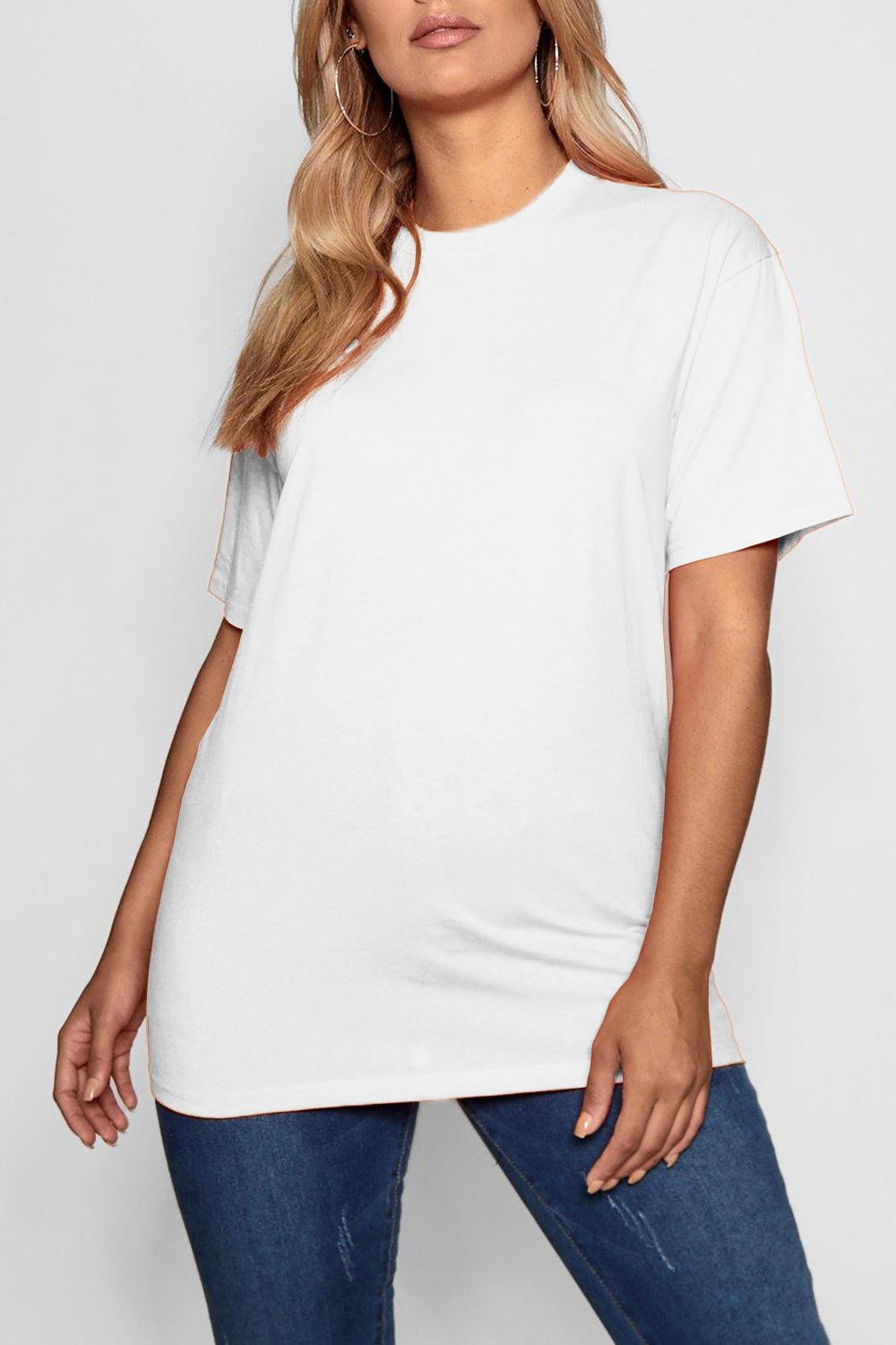 Ladies Womens Basic Short Sleeve Baggy Heart BoyFriend Boxy Oversize Gym T Shirt Fashion Women's