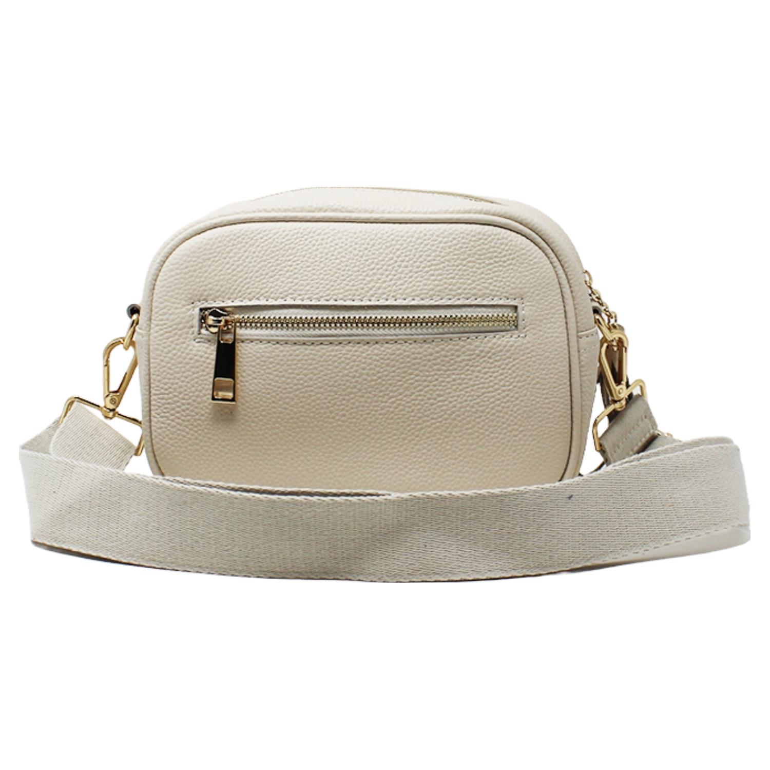 Real Leather Small Crossbody Bag Women Shoulder Handbag with Bee Decor - Picture 6 of 47