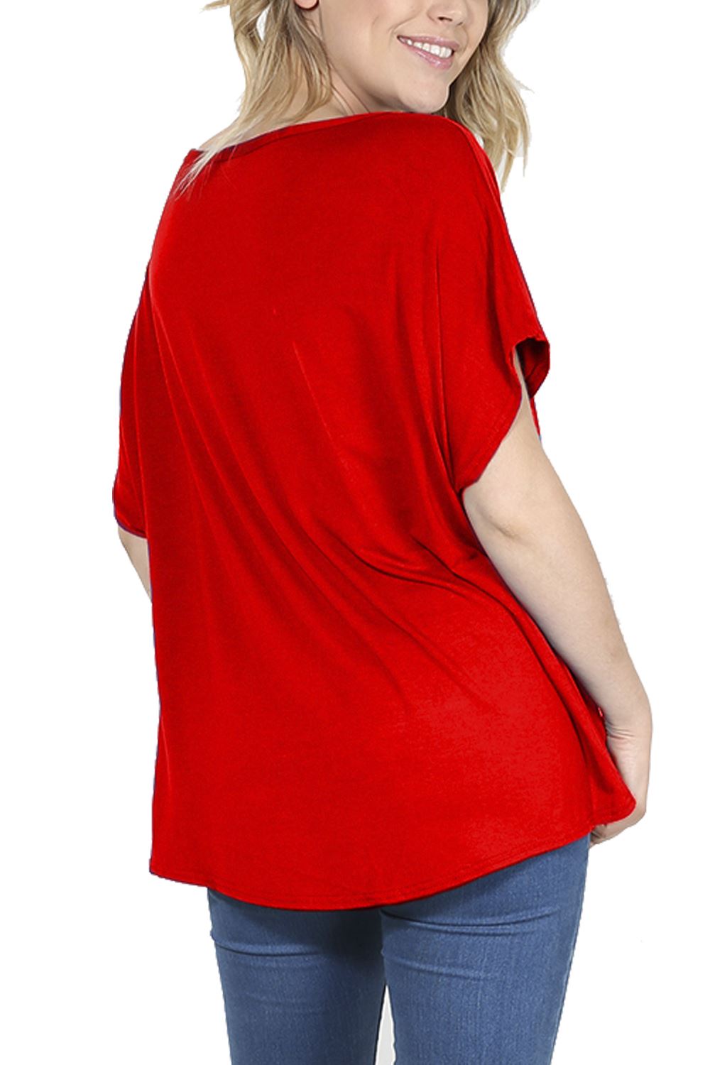 Ladies Los Angeles Off Shoulder Bardot Baggy T Shirt Women Batwing Lagenlook Top - Picture 7 of 65