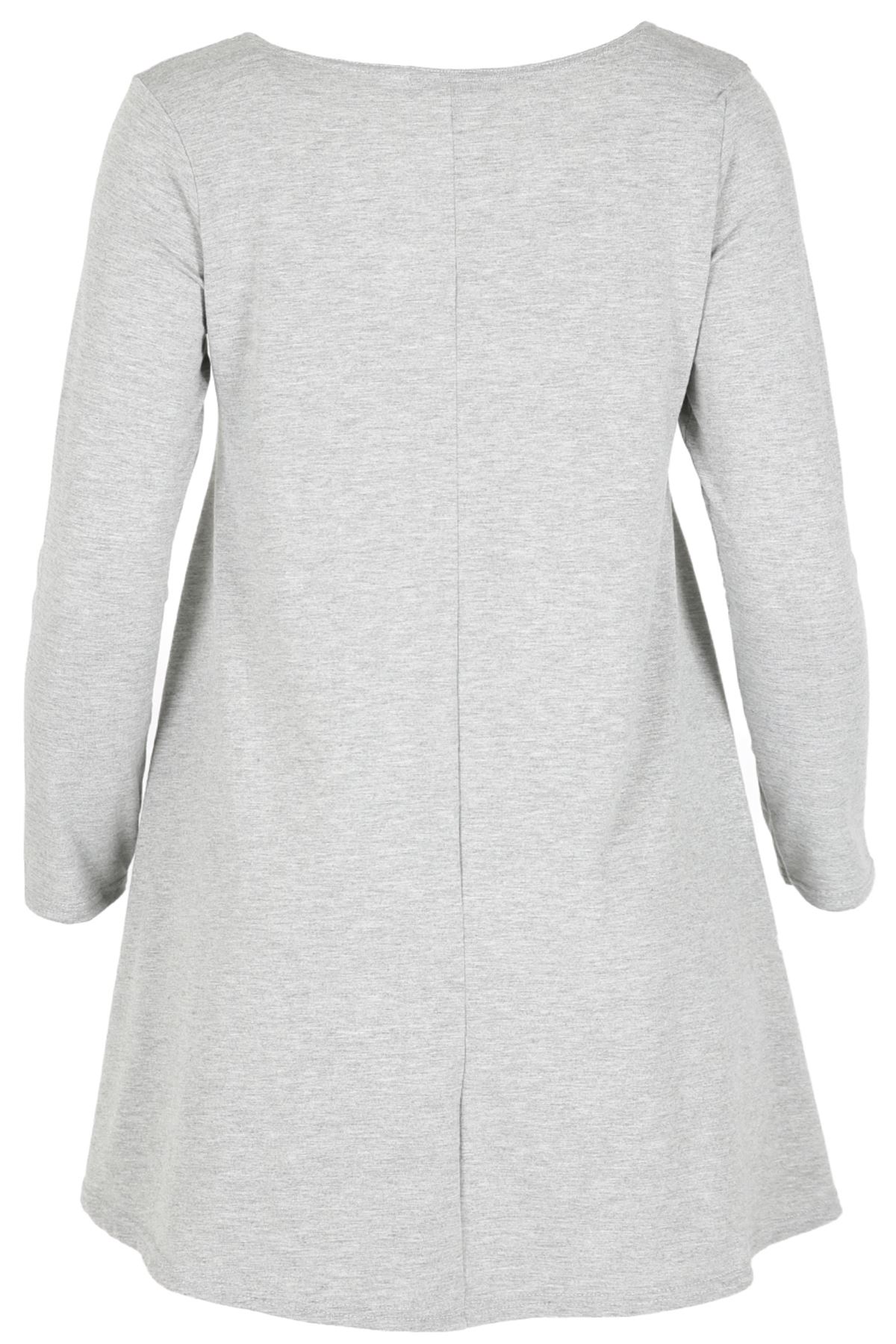 Mini Bodycon Ladies Lace Up Eyelet Flared Womens Plus Size V Neck Swing Dress - Picture 30 of 30