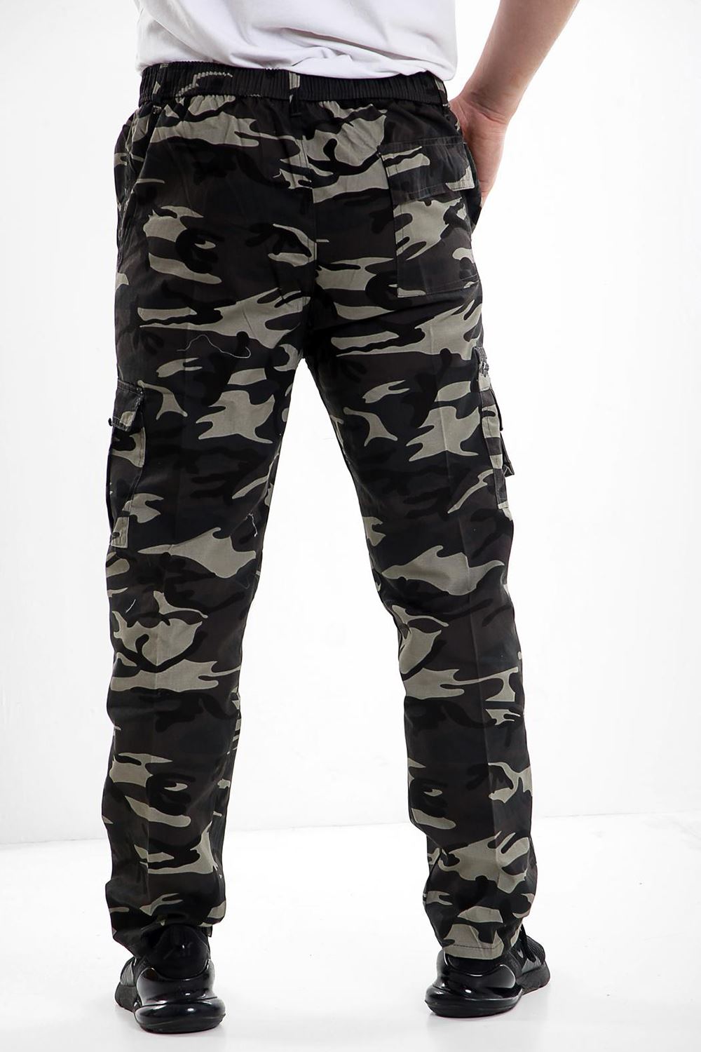 New Mens Army Cargo Camo Combat Military Camouflage Print Pants Casual